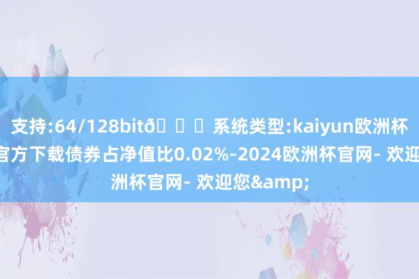 支持:64/128bit🍏系统类型:kaiyun欧洲杯appApp官方下载债券占净值比0.02%-2024欧洲杯官网- 欢迎您&