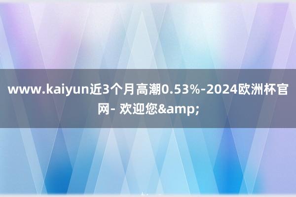 www.kaiyun近3个月高潮0.53%-2024欧洲杯官网- 欢迎您&