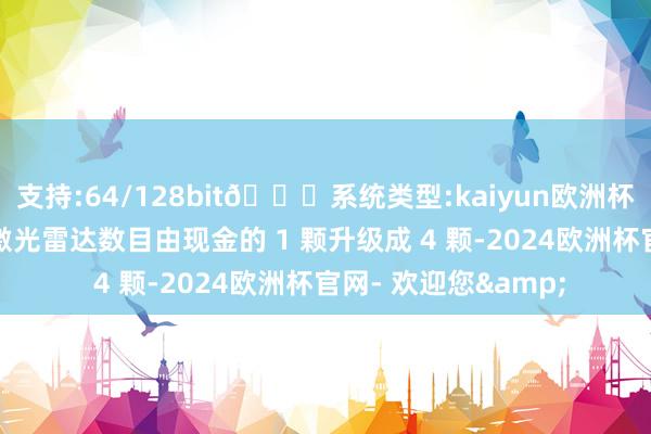 支持:64/128bit🍏系统类型:kaiyun欧洲杯appApp官方下载激光雷达数目由现金的 1 颗升级成 4 颗-2024欧洲杯官网- 欢迎您&