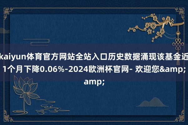 kaiyun体育官方网站全站入口历史数据涌现该基金近1个月下降0.06%-2024欧洲杯官网- 欢迎您&