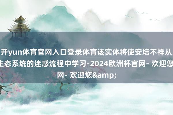开yun体育官网入口登录体育该实体将使安培不祥从“中国生态系统的迷惑流程中学习-2024欧洲杯官网- 欢迎您&