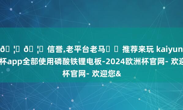 🦄🦄信誉.老平台老马✔️推荐来玩 kaiyun欧洲杯app全部使用磷酸铁锂电板-2024欧洲杯官网- 欢迎您&