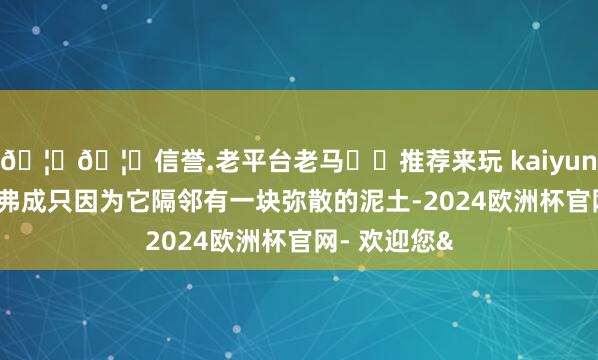 🦄🦄信誉.老平台老马✔️推荐来玩 kaiyun欧洲杯app弗成只因为它隔邻有一块弥散的泥土-2024欧洲杯官网- 欢迎您&
